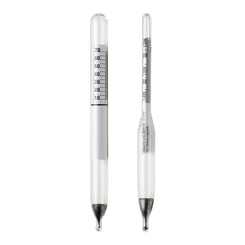 SP Scienceware SP Bel-Art, H-B DURAC 0.700/2.000 Specific Gravity and 70/10 Degree and 0/70 Degree Baume Dual Scale Hydrometer for Heavy and Light Liquids (B61806-0000) - Image 1
